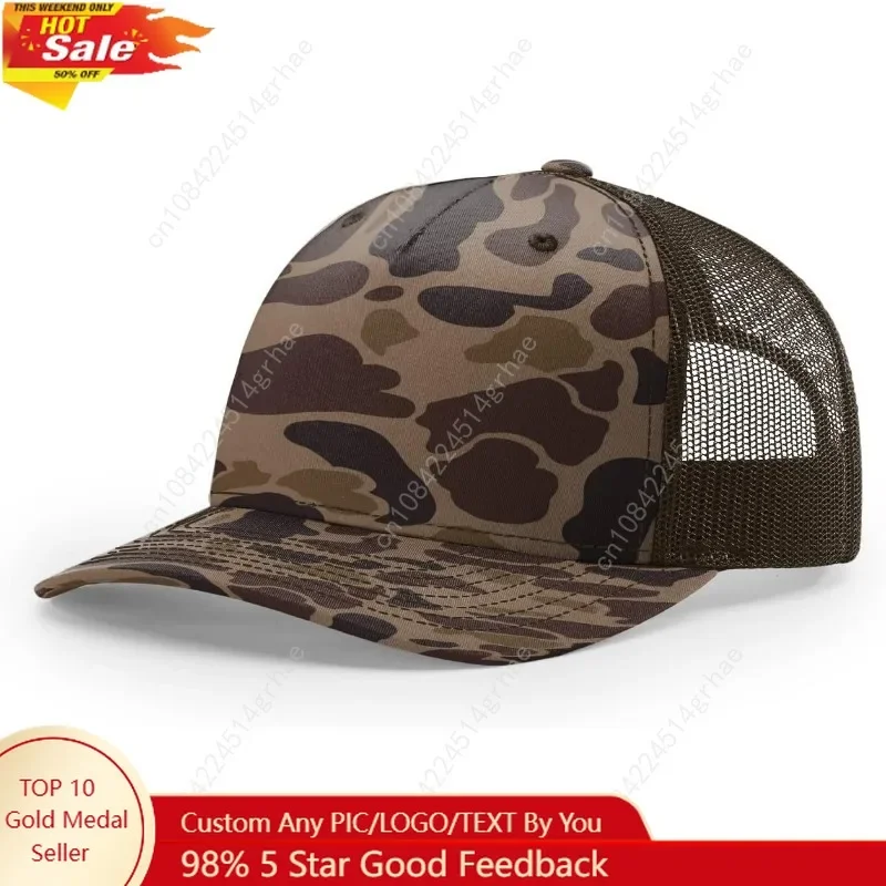 

Richardson 112 Trucker Hat - 5 Panel Premium Adjustable Snapback Hat - Structured Richardson Blank Caps