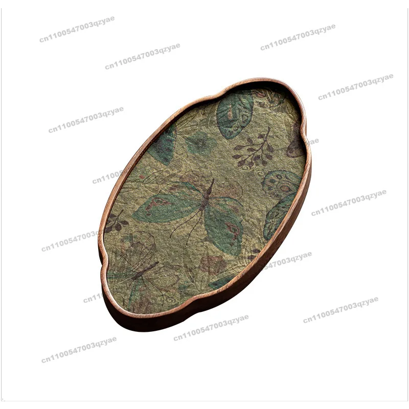 Walnut Tray Multi-style Pot Bearing Simple Tea Tray Single-layer Pot Holder Rectangular Household