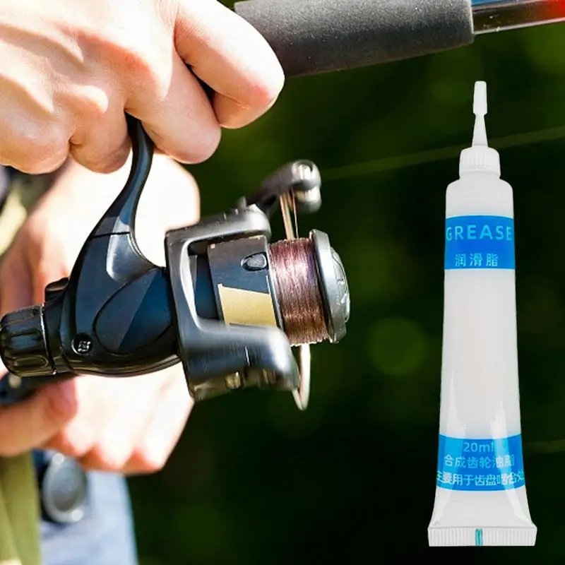 Fishing Gear Oil And Grease 0.67 Oz Fishing Reel Lubricant And Grease Rust-proof Maintenance Lubricating Oil Reduce Bearing Wear