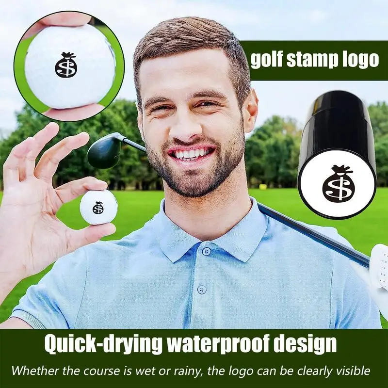 Golf Ball Stamps To Identify Golf Balls Quick Drying Golf Ball Stamp No Fade Funny Ball Marker Gifts Waterproof Reusable Golf