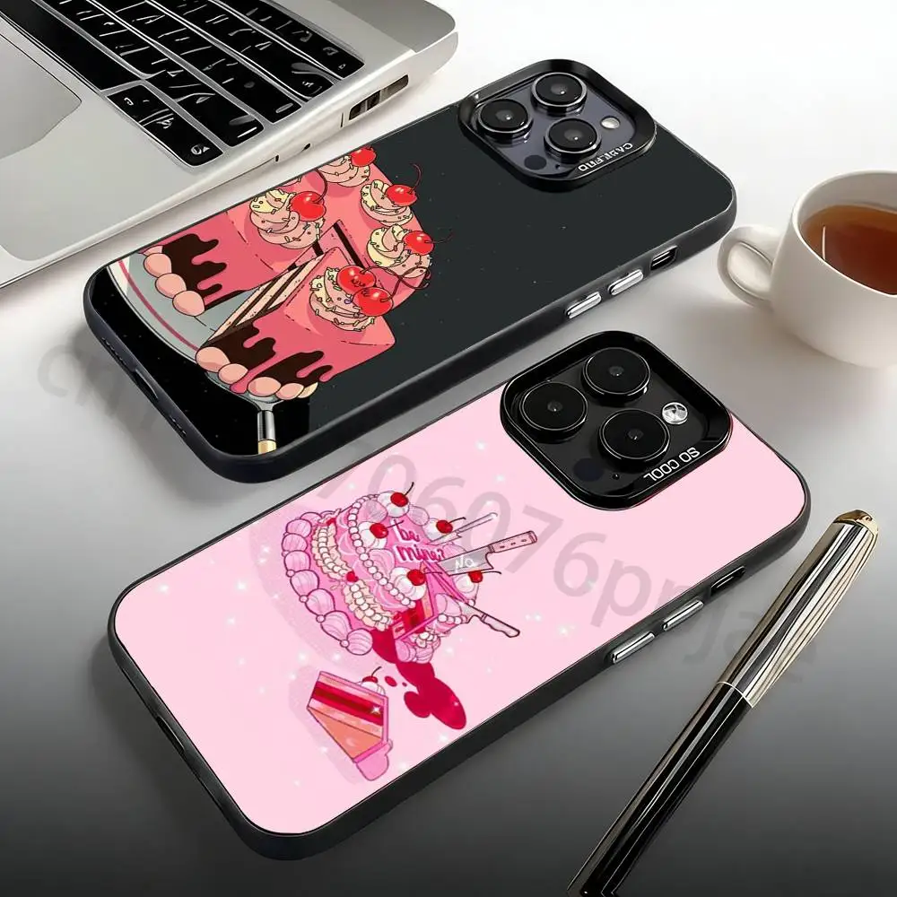 

Cute Cartoon Cake Phone Case For iPhone 17,16,15,14,13,12,11,Pro,Max,Plus,Mini, Matte Shockproof Case