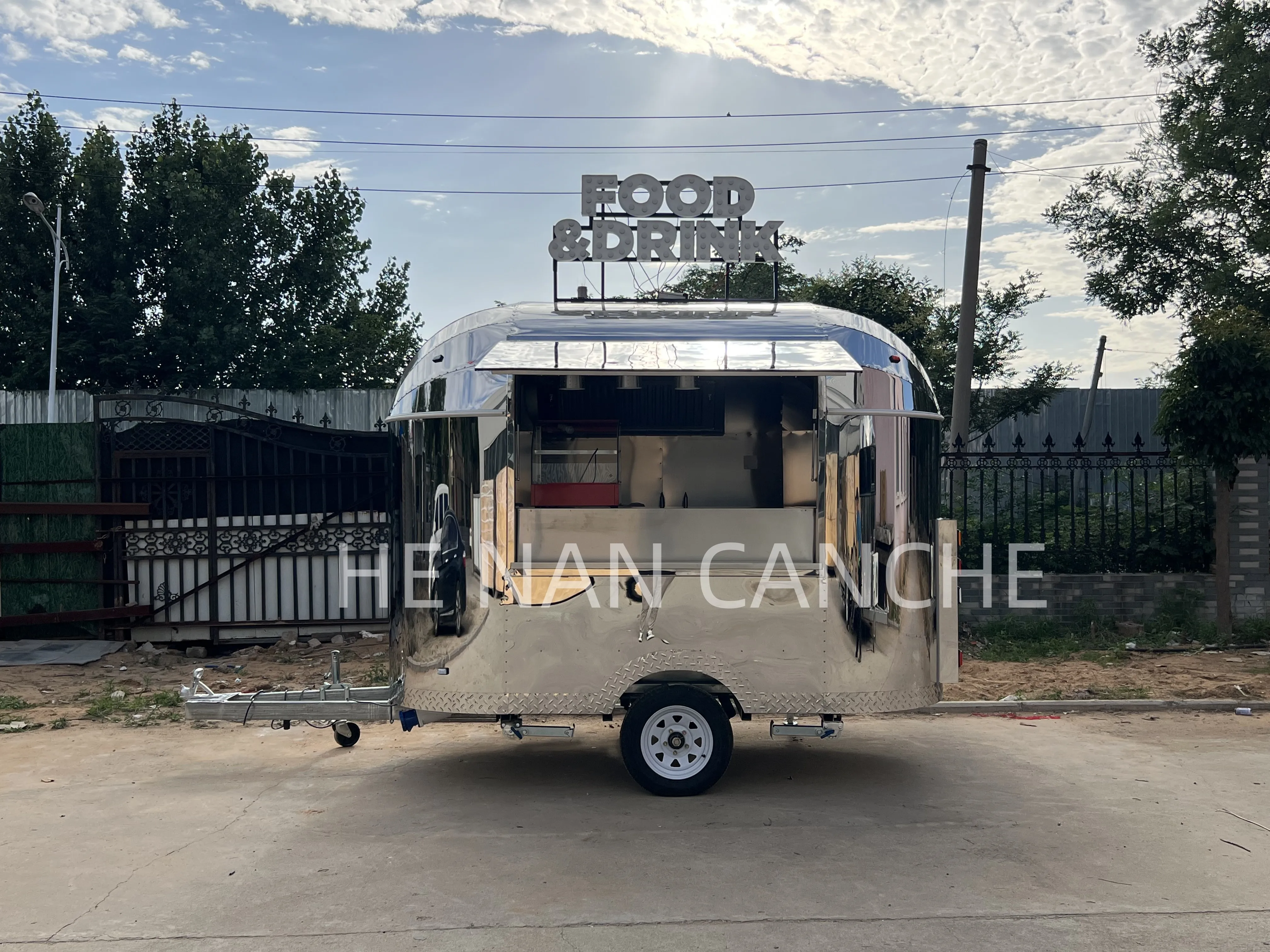 DOT EEC Certified Mobile Restaurant Car Food Truck Trailer Foodtruck Airstream Food Trailer for Sale