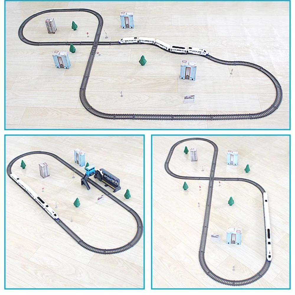 Zestaw Kolejowy Kolej Ekspresowy Harmony Zestaw Kolejowy Zmontowany Zabawka dla Dzieci Kolejka Elektryczna Tor Wiele Opcji Prezent dla Chłopca