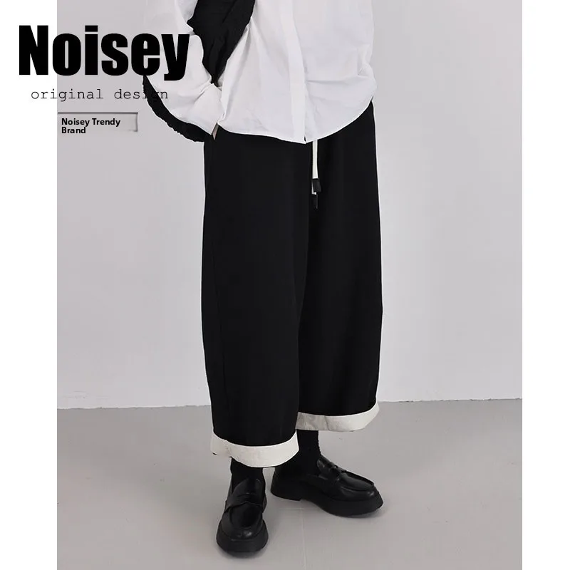 

Женские брюки с высокой талией, широкие, свободные, повседневные, в стиле Harlan Carrot Dad, укороченные, модные, из смесового полиэстера и хлопка, удобные