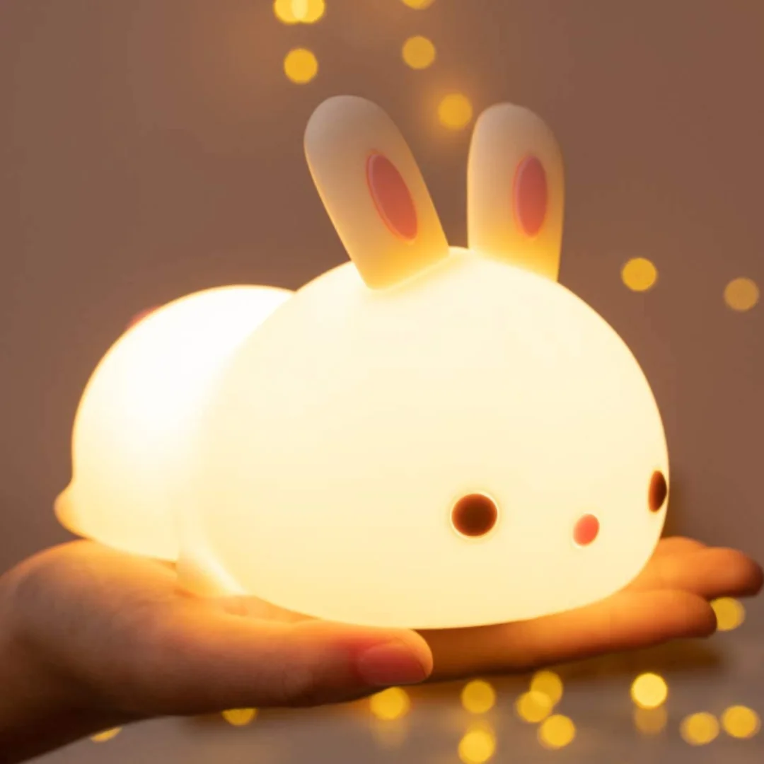 

2023 NEW Cute Bunny Kids Night Light Decoration Lamp Xmas Decor New Bunny Night Lamp Christmas LED Lights Creative Room Decor