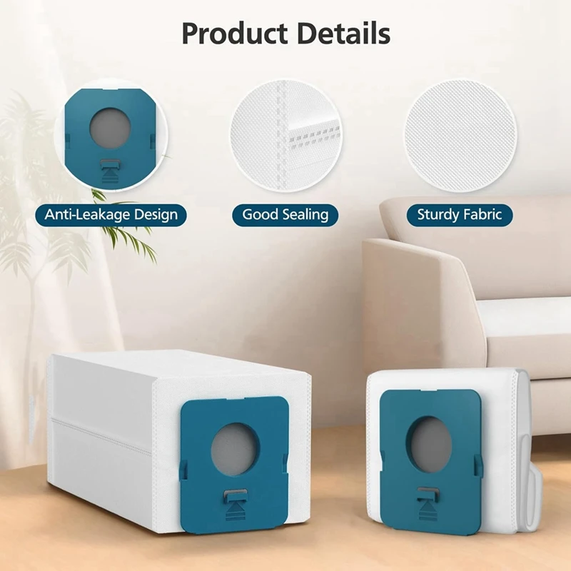 كيس غبار مكون من 12 عبوة من أكياس الغبار VCA-ADB953 للمكنسة الكهربائية Jet Cordless Stick، مقارنة بالجزء VCA-ADB953/AA