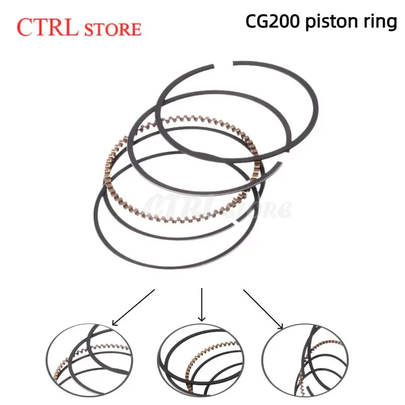 

200cc Pistons Piston Pin Rings Kit for CG200 Engine ATV Dirt Bike Go Kart Roketa