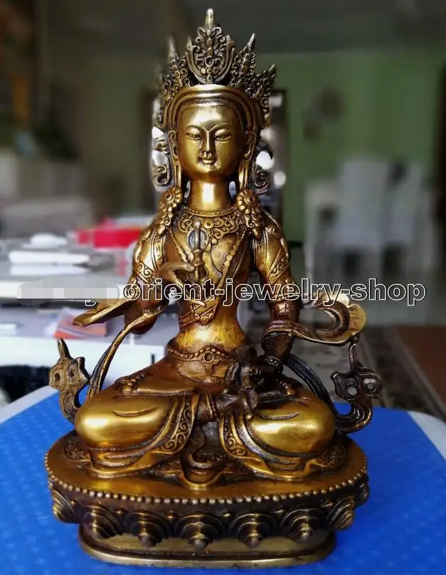 

Antique Bronze Buddha Vajrasattva Statue Old Temple God Buddhism Bodhisattva