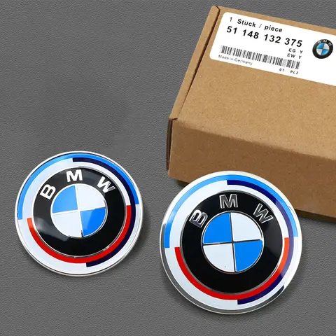 Autoaufkleber für E39 E46 E30 E36 G20 BMW E87 E60 E90 74mm 82mm Motorhaubenemblem Auto Front Bonnet Logo Kofferraumabdeckung Abzeichen