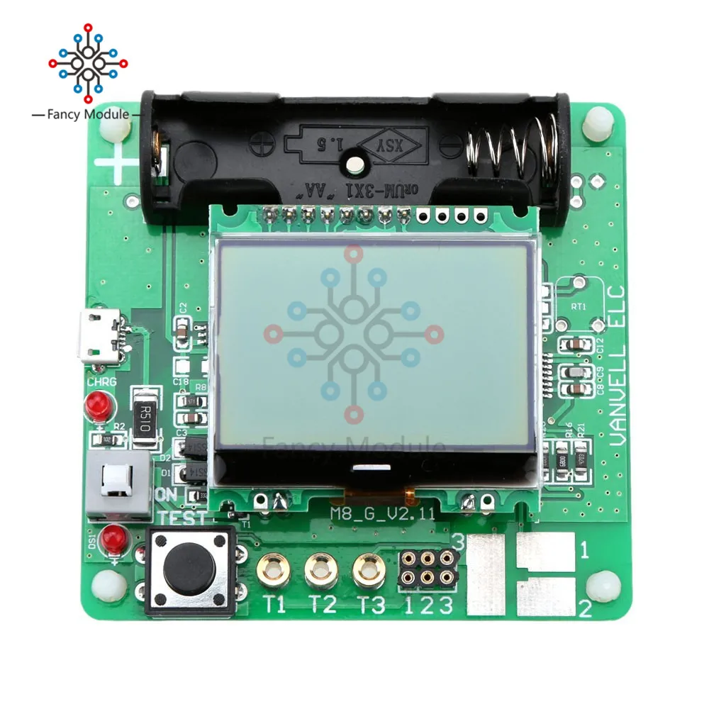 MG328 Transistor Tester ESR Meter Inductor-capacitor Meter ESR DIY MG328 Multifunction With Test Line