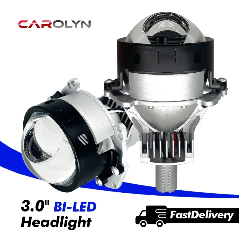 

Carolyn 48000LM 3.0 Inch Bi LED Projector Headlight Angel Eyes Lenses for Hella 6500K Auto Lamp Car Lights Retrofit Kits 2PCS