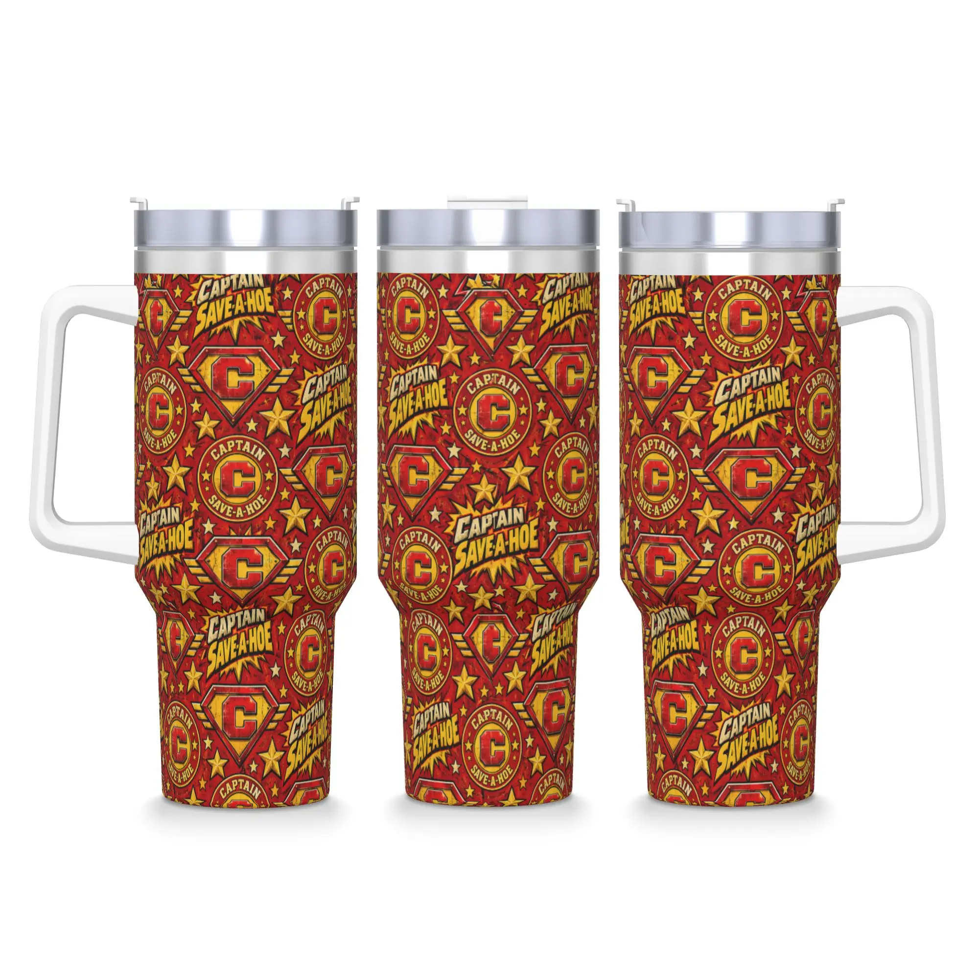 Stainless Steel Tumbler Captain Save a Hoe Thermal Cups  Keep Heat Cold Drink Car Mugs Travel Graphic Water Bottle