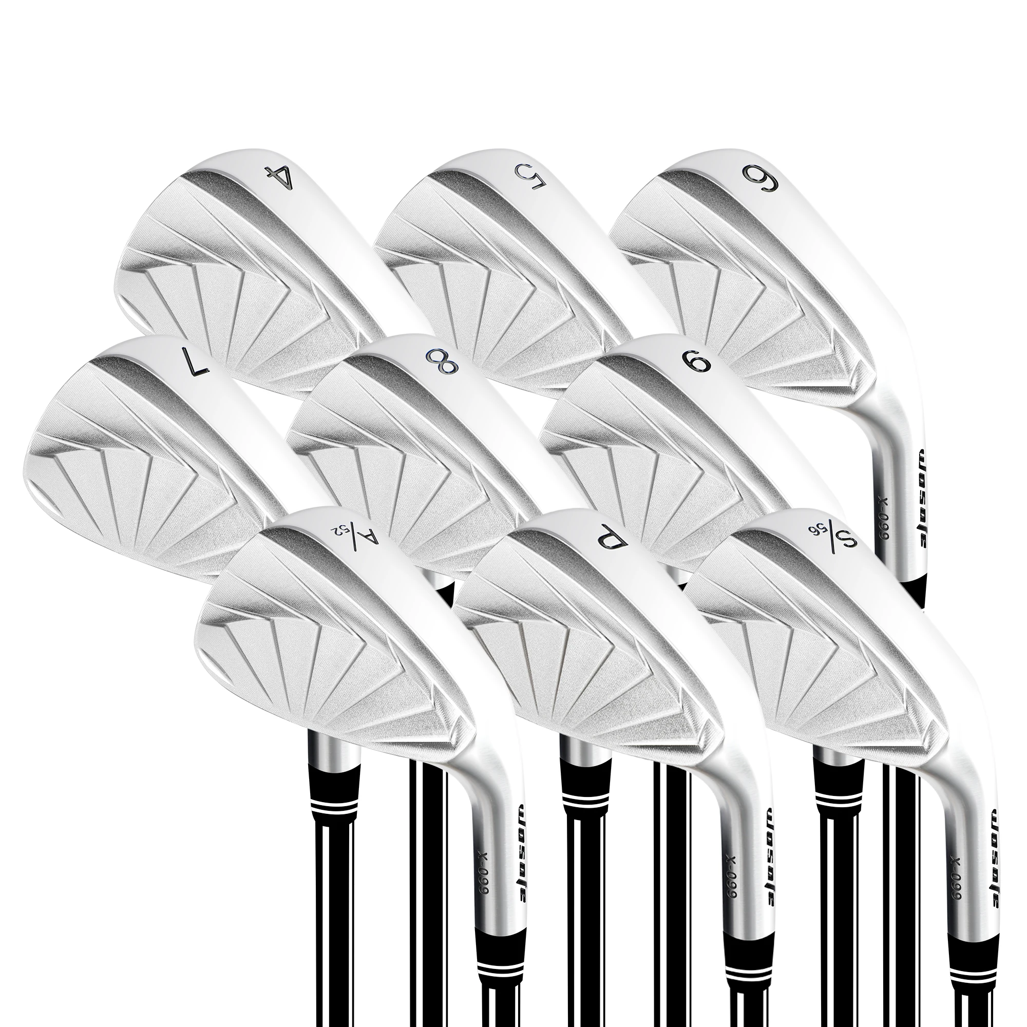 

Wholesale Custom Logo Hot Selling OEM ODM Unisex Stainless Steel CNC Forged Blade Silver Right Handed Irons Golf Club Set