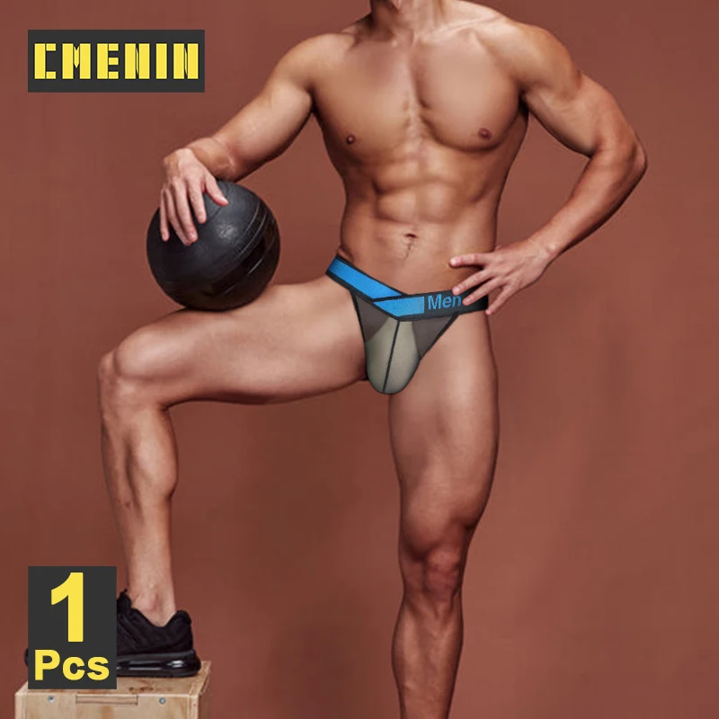 CMENIN Sexy Low Rise Men\'s Underwear Transparent Ultra-thin Mesh Man Briefs Sissy Slips Gays Men Underpants Bikini Brief Panties