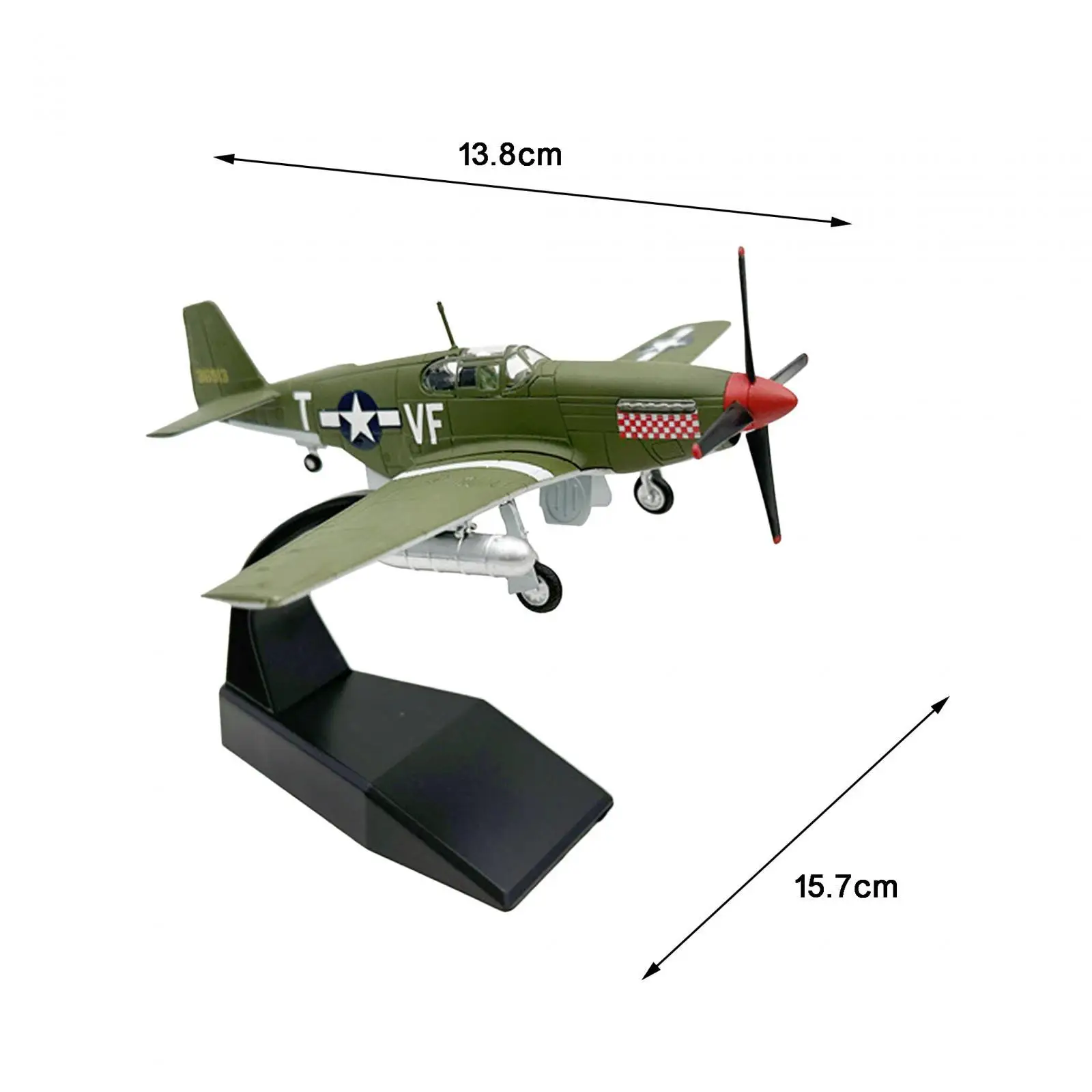 

Модель истребителя P51 в масштабе 1/72, коллекционная литая модель самолета, украшение для кафе, полки, дома, гостиной, офиса, подарок на день рождения