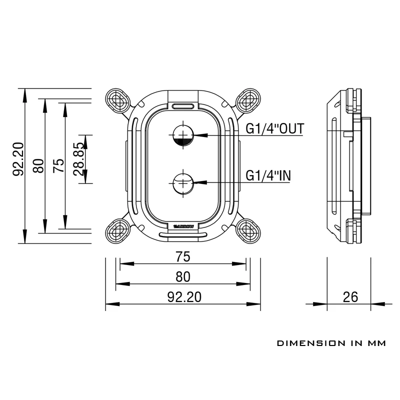 Barrow CPU Water Block For INTEL Socket LGA115X,1200,1700,X99,X299 ARGB Cooler,+5V 3pin,White Black,LTHO-04N