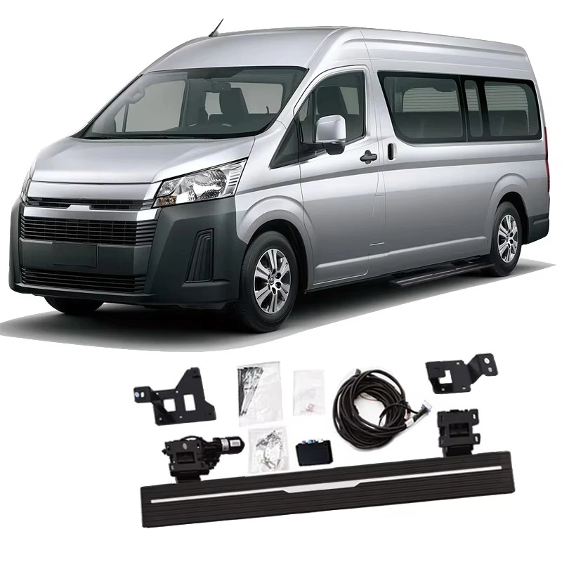 

Electric Running Boards Retractable Aluminum Alloy Automatic Power Side Step For Hiace Super Grandia Van with Carry Bag