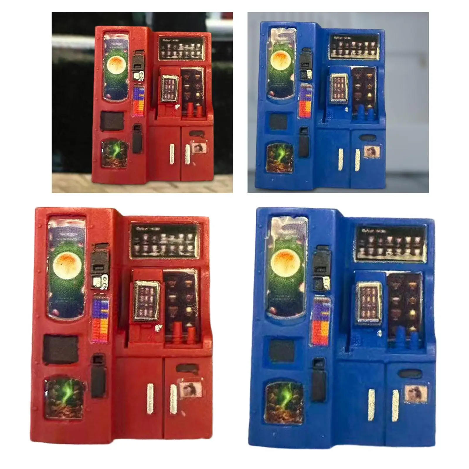 Resin Mini Beverage Machine Realistic Vending Equipment for Mini Brands 1 64 Scale Dollhouse Decor