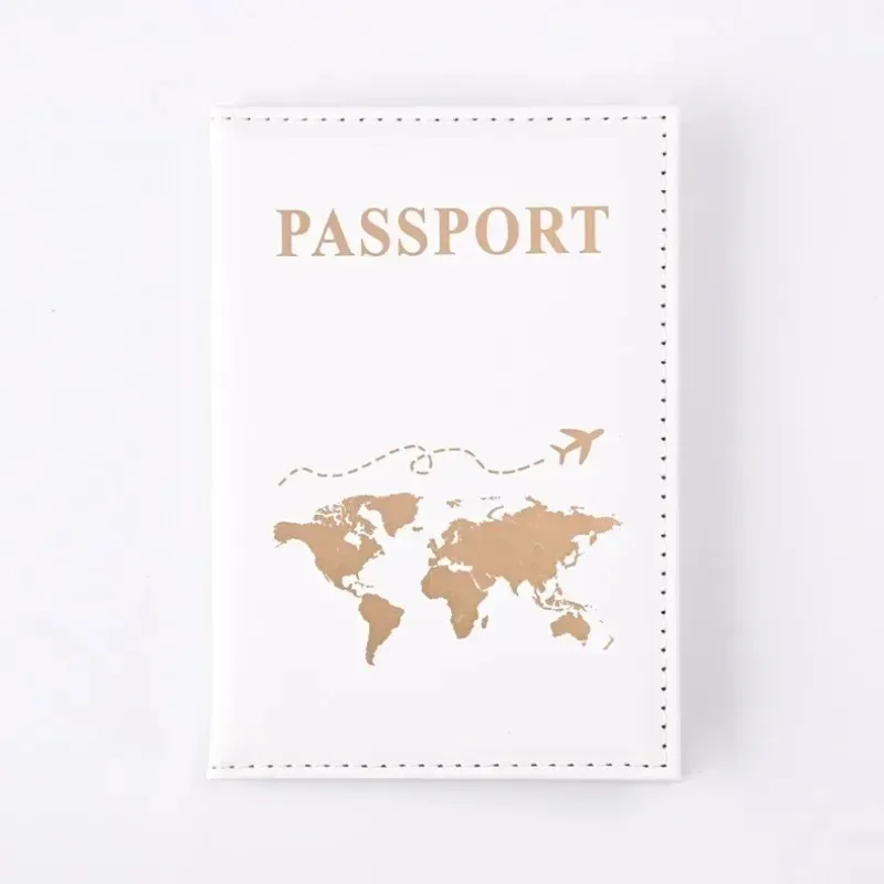 1PCS PU Leather Passport Cover Case Card Holder Bags Fashion Wallet Lightweight Travel Accessories for Flight for Women or Men