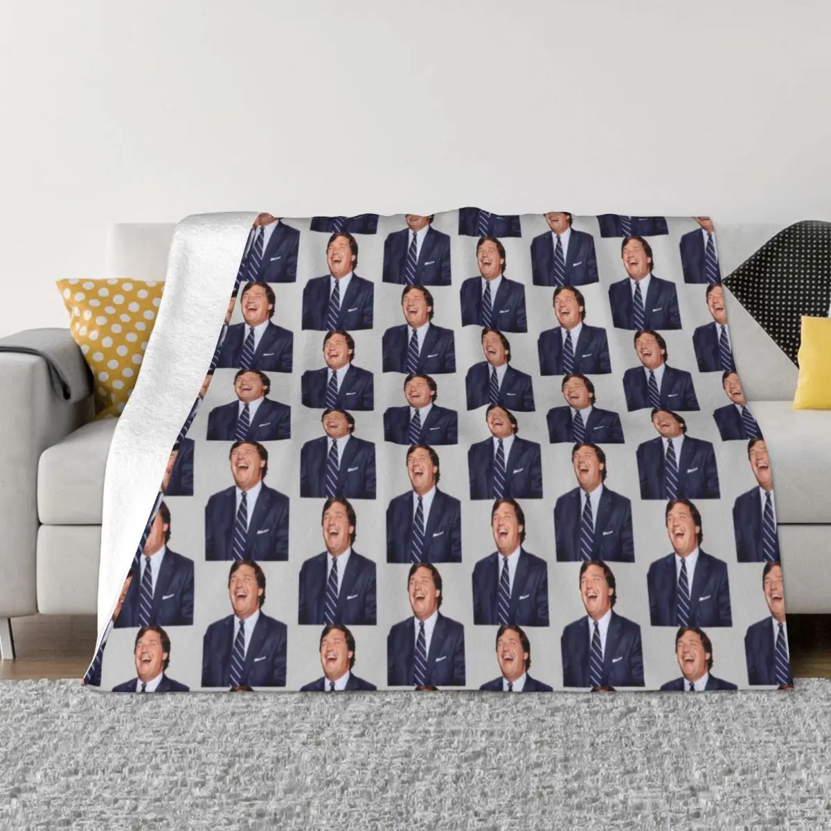 

Tucker Carlson Throw Blanket Weighted Decorative Beds Custom Blankets