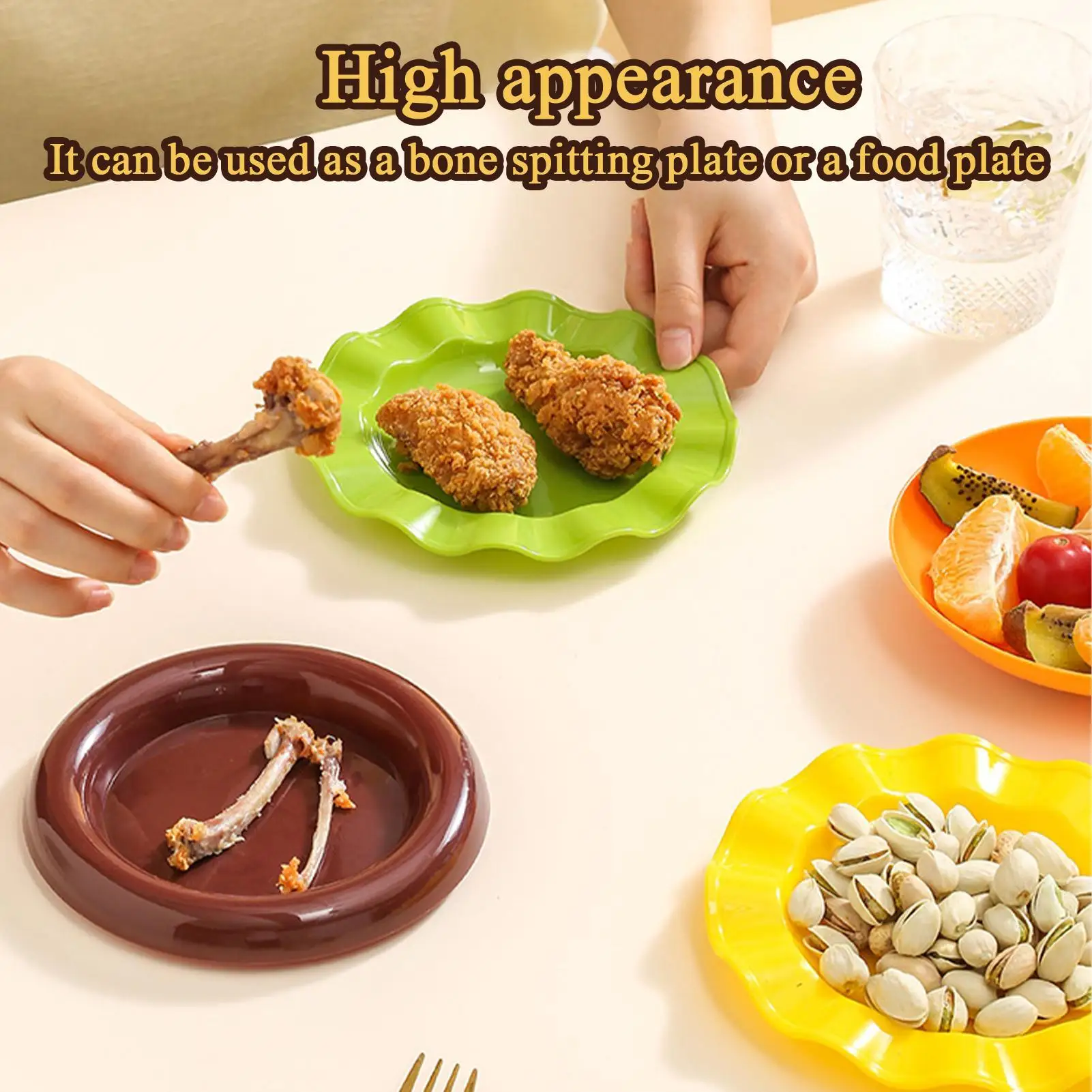 

Stackable Hamburger Plate Set Burger Mini Dinner Plate High Value Bone Spit Plate Funny Sauce Containers Table Decor