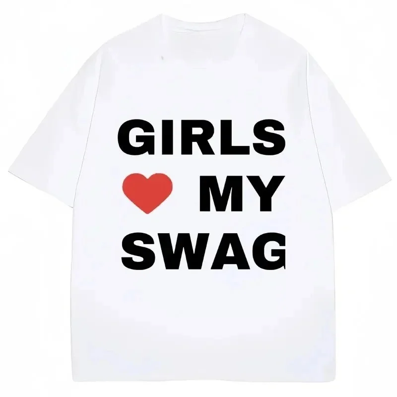 2026 Summer Funny Rapper Chief Keef Girls Love My Swag T Shirt Women Fashion Casual T-shirts Loose Women T-shirts Streetwear Y2k