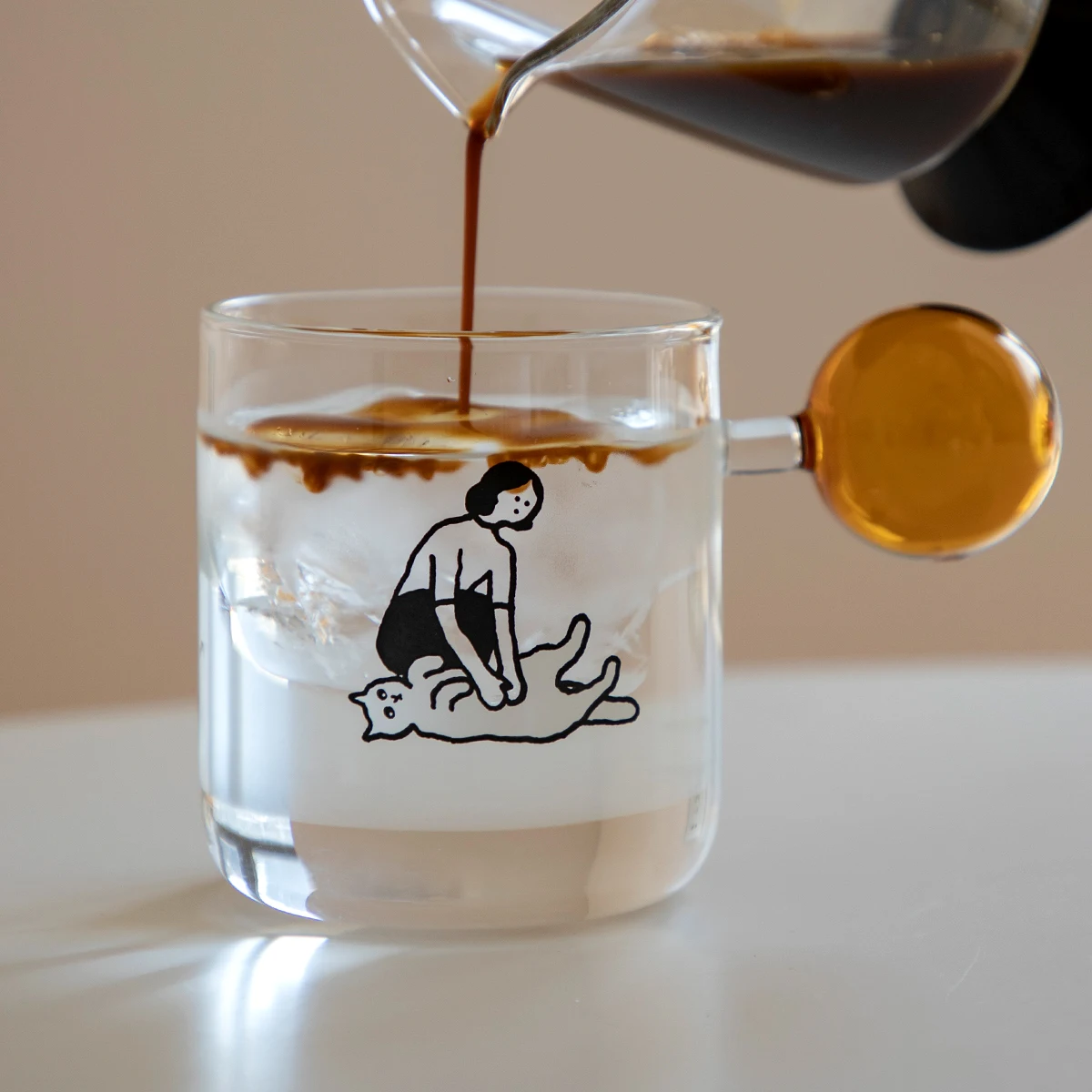 

Thiened Original Home Use Anti-Scalding Cute Tea Cup Mat Breakfast Milk Coffee Cup Mat Heat Resistant Glass Cup Holder