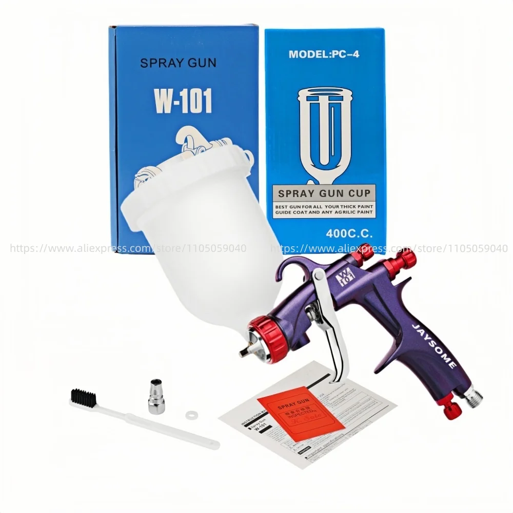 Professional Level W 101 GT Version Spray Gun W-101 Gravity type Paint Spray Gun Suitable for Car Furniture Paint Spray