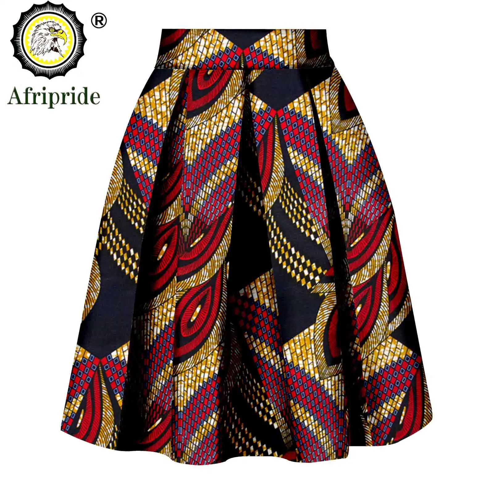 African Print Clothes for Womem private custom pure cotton ankara print dashiki bazin riche casual skirt for women S1827008