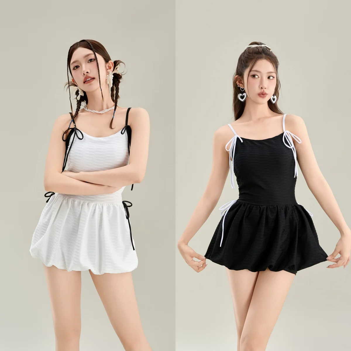 

New Swimsuit Women's One-piece Skirt Style Swimsuit Sleeveless Suspender Versatile Slimming Swimsuit