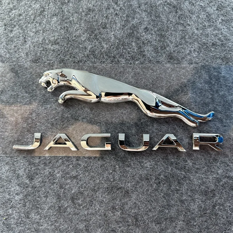 3D METAL Car Front Hood Emblem Rear Trunk Badge Sticker Rear Trunk Decoration for Jaguar XE XF XJ F-Pace X-Type S-Type F-Type