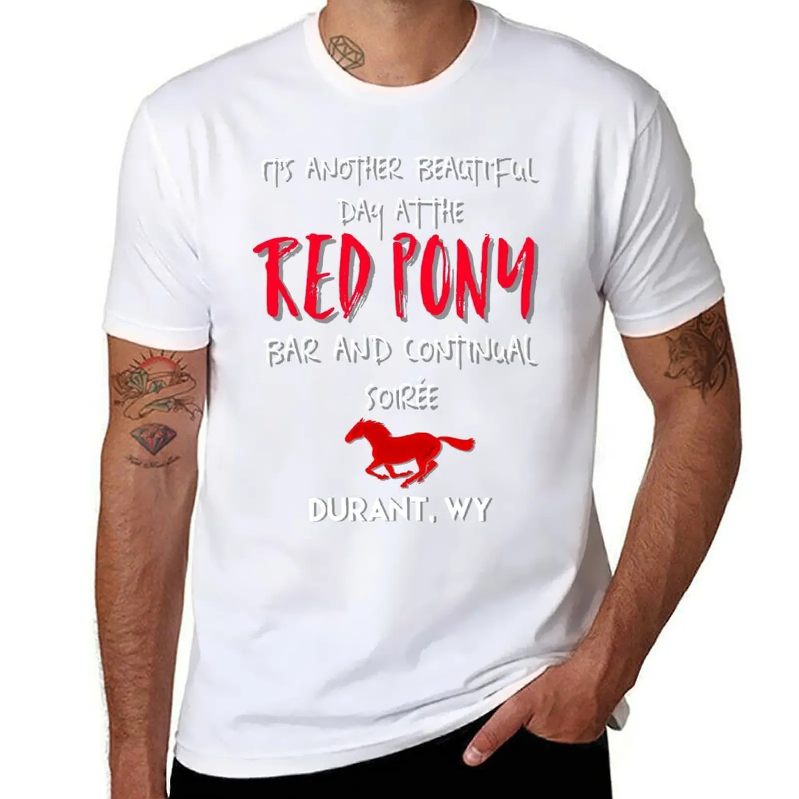

Red Pony bar and continual soirée funny Longmire graphic design T-Shirt anime t shirts oversize t shirt personalised T-Shirt