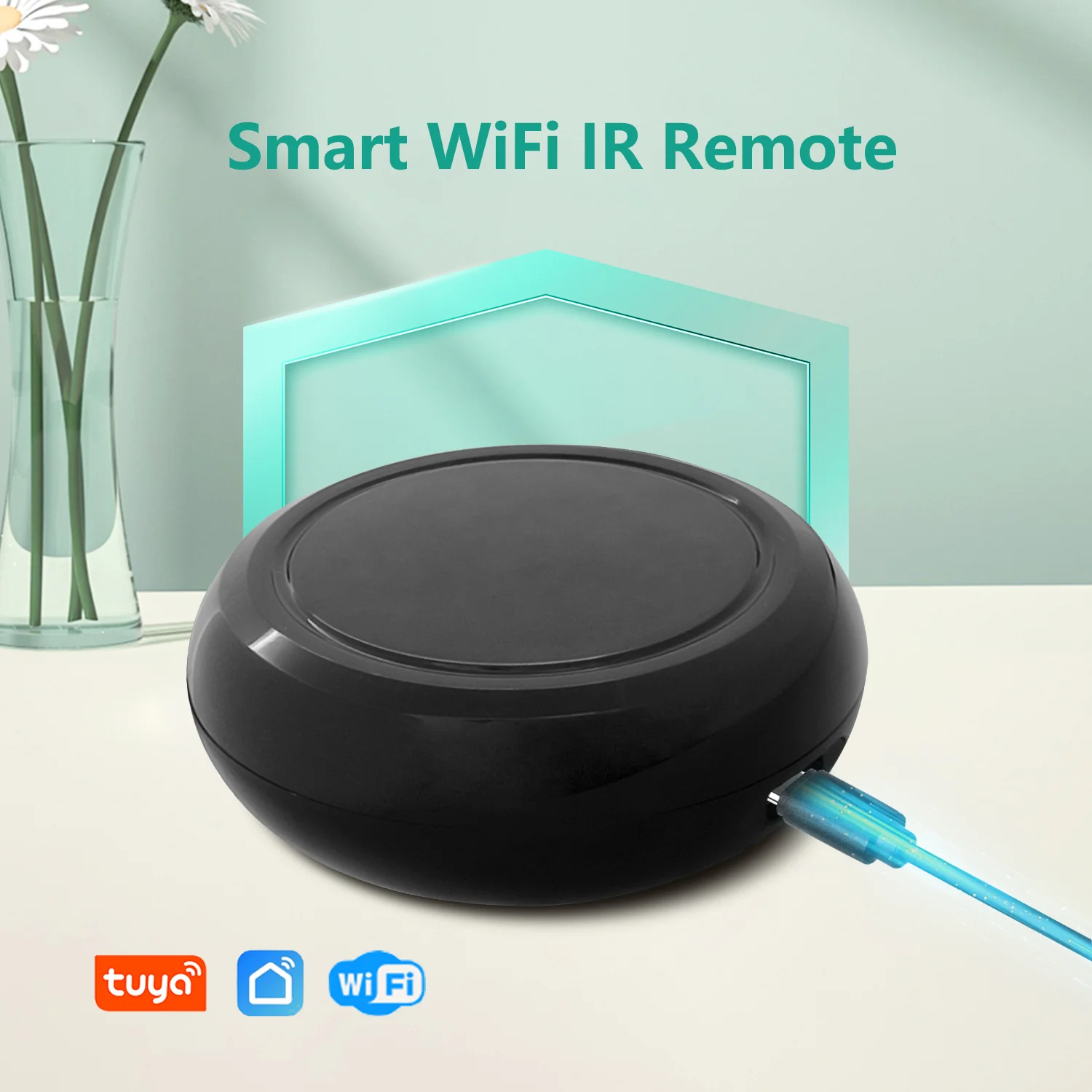 Tuya WiFi الذكية IR تحكم عن بعد الحياة الذكية APP للتلفزيون DVD التحكم أتمتة المنزل عائلة صغيرة عن بعد ل Alexa Google Home