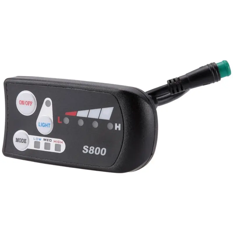 NEW HOT In Stock-Electric Bicycle 36V48V S800 LED LCD Meter Control Panel Display For Ebike Controller 5 Pin Waterproof Plug Con