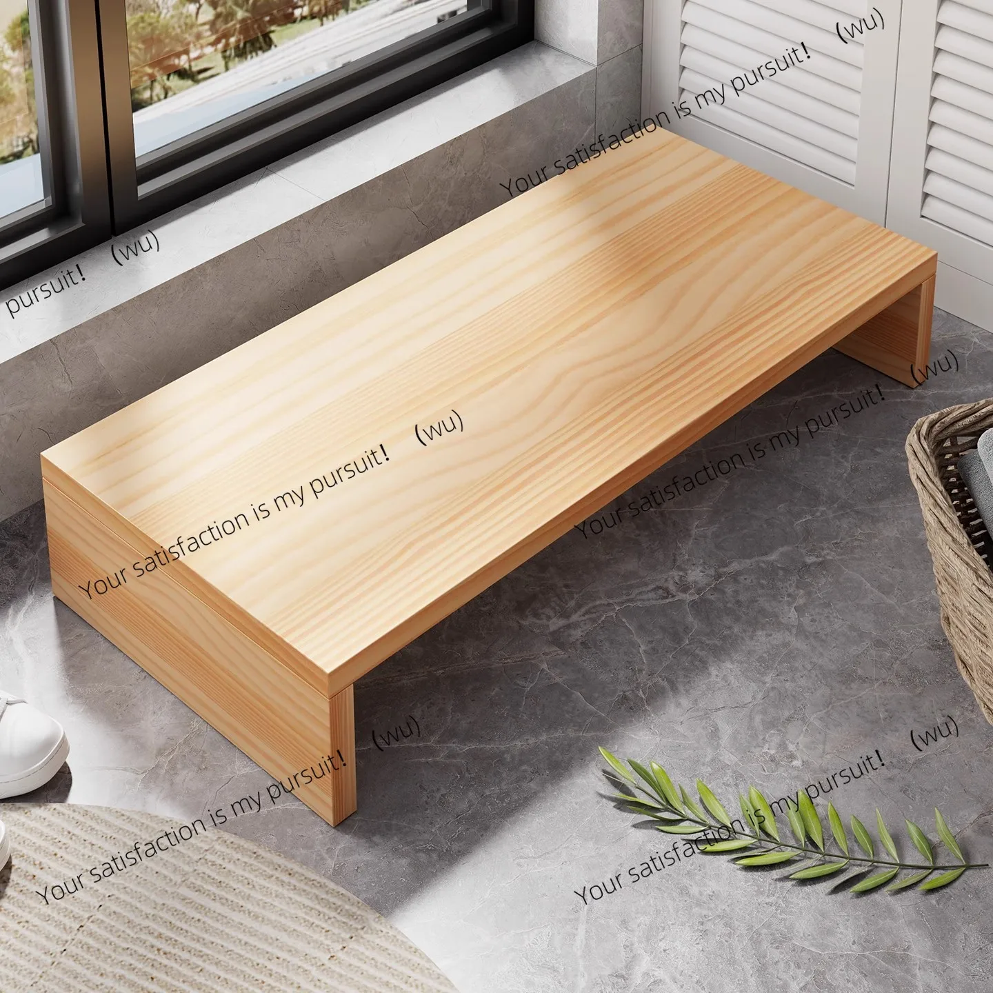 Raise the steps, step board, foot pedal board, wooden board, foot stool, office station height base