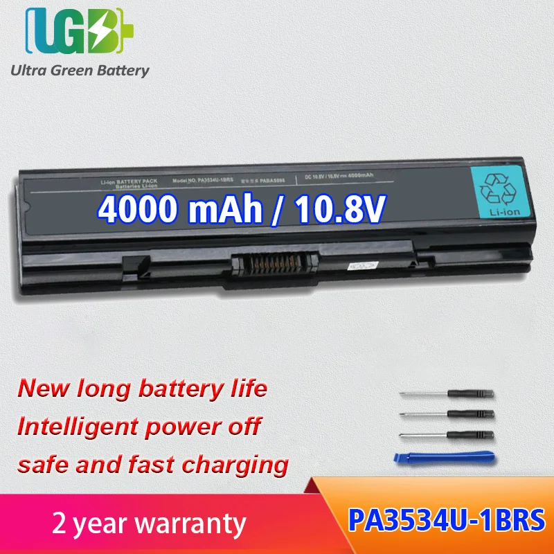 UGB New PA3534U-1BRS Battery For Toshiba PA3534U-1BAS Satellite A200 A300 A500 L200 L300 L500 L550 L555 M200 bateria