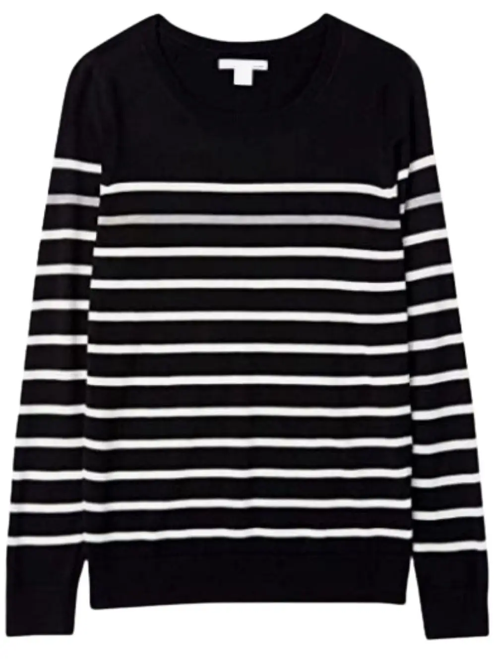 Women Sweaters Blouse Pullover Sweatshirt for Autumn Winter Stripe Sweater Shirt Black White ouc2552