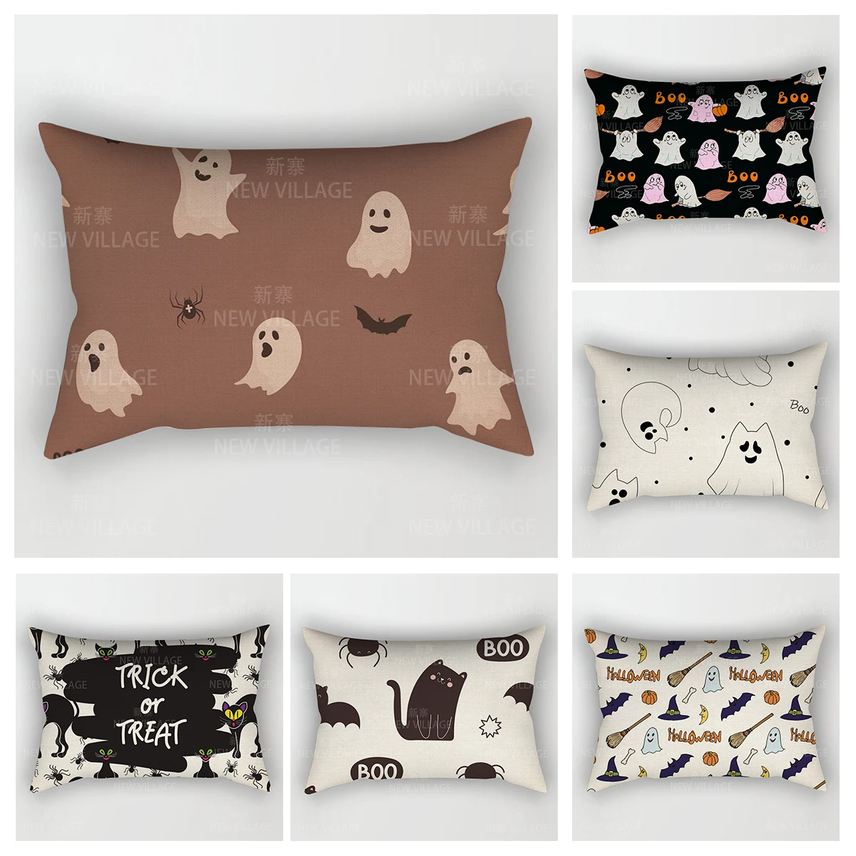 

Decorative Cushion Home Living Room Decor Throw Pillow Cover 48*74 30x50cm 40x60cm 50x70cm bedroom bed Halloween Pumpkin funny