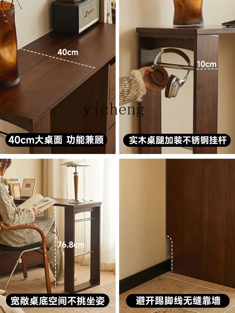 

XL1 light sandalwood medium and ancient style all solid wood dresser chest integrated retro bedroom makeup table