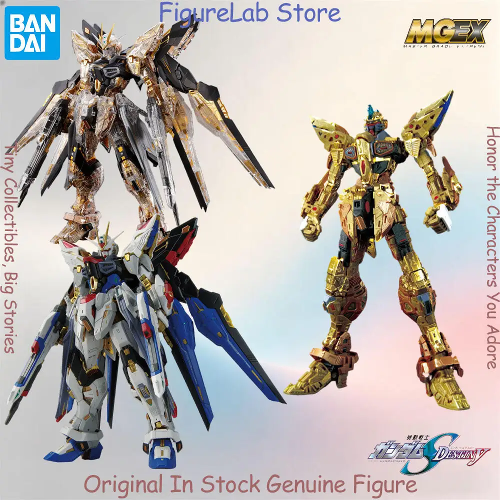 Official Genuine In Stock Bandai Mgex Zgmf-X20A Strike Freedom Gundam Figure Anime Kidou Senshi Gundam Action Model Boxed Toy