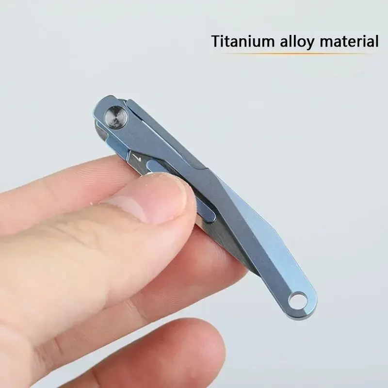 Titanium Alloy Surgical Folding Knife Outdoor Portable Folding Knife Artistic Carving EDC Unpacking Tool No 11 Replaceable Blade