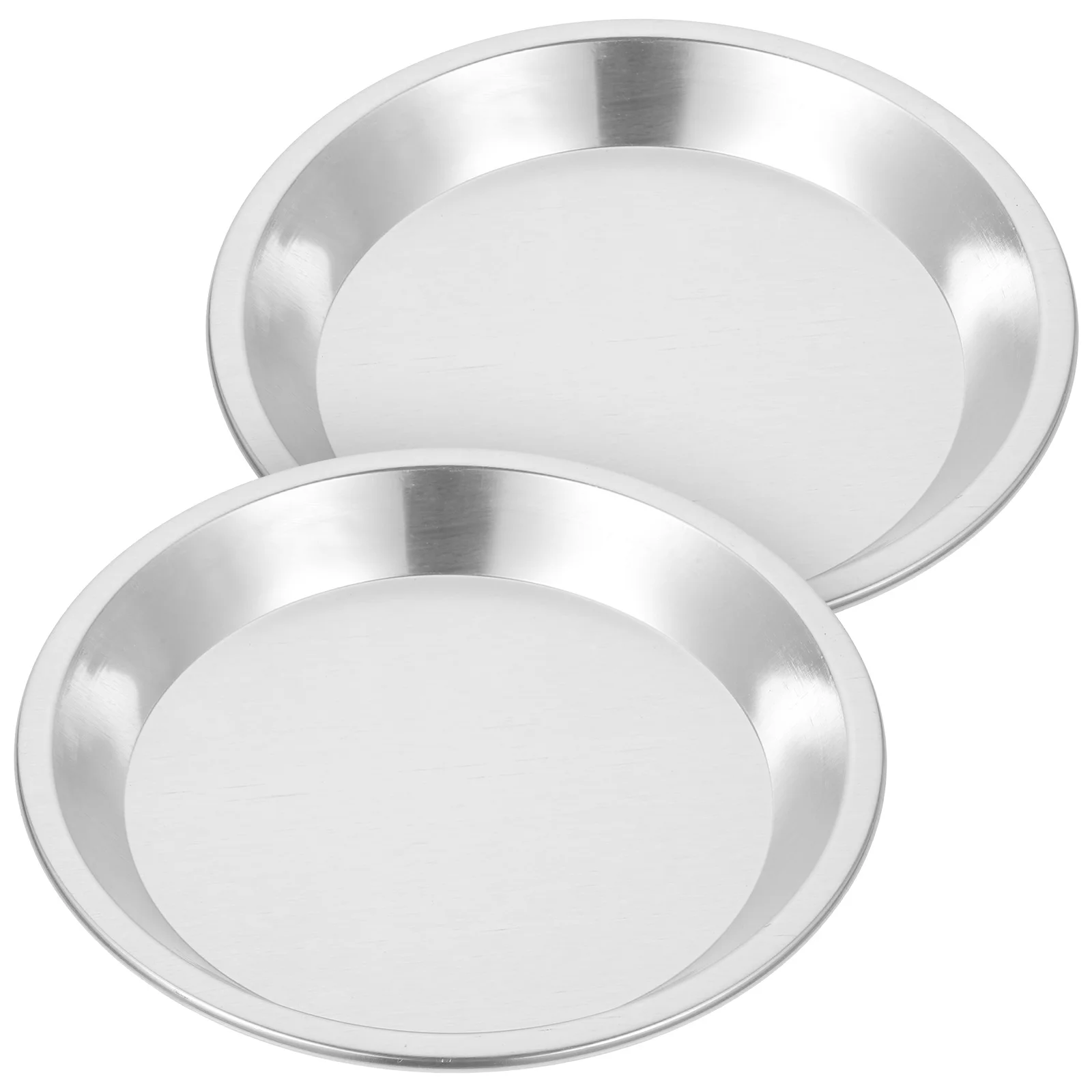 

2Pcs Aluminum Alloy Multifunctional Oven Tray Pie Baking Pan Heat Resistant Non Stick Pancake Baking Tray for Kitchen Restaurant