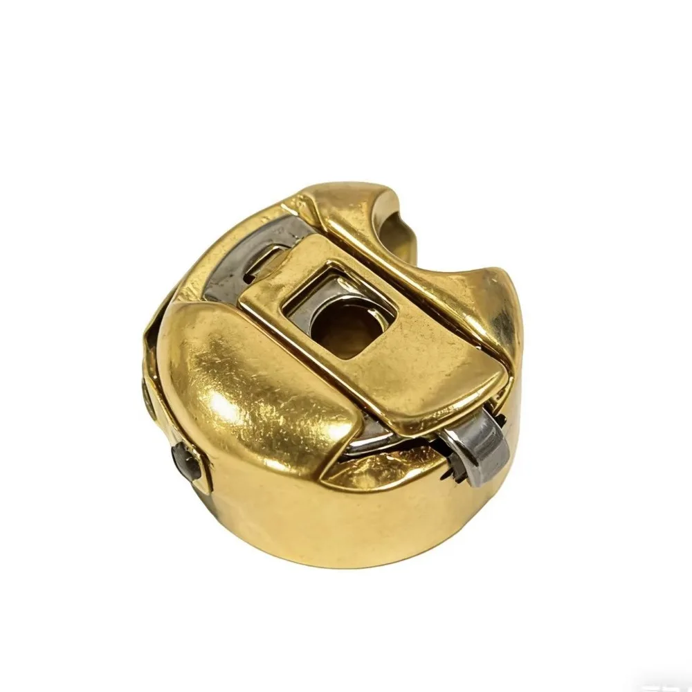 New Metal Sewing Machine Bobbin Case Titanium Plated Anti Jam Bobbin Holder Gold Smooth Rotation Thread Holder Sewing Repair