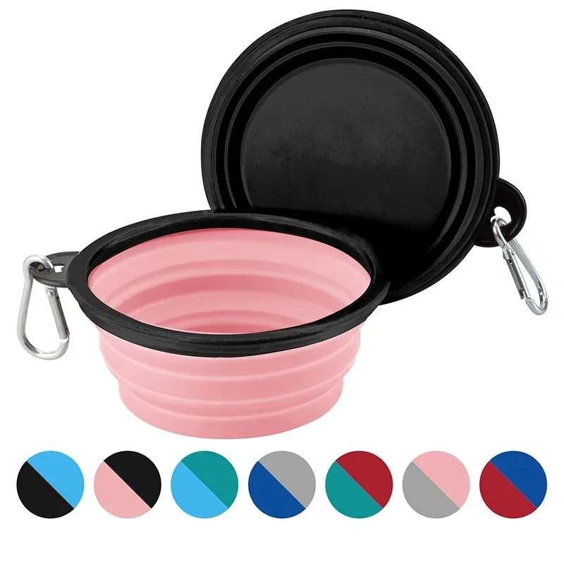 350ML/1000ML 1PC Collapsible Dog Bowls for Travel Dog Portable Water Bowl for Dogs Dish for Traveling Camping Walking