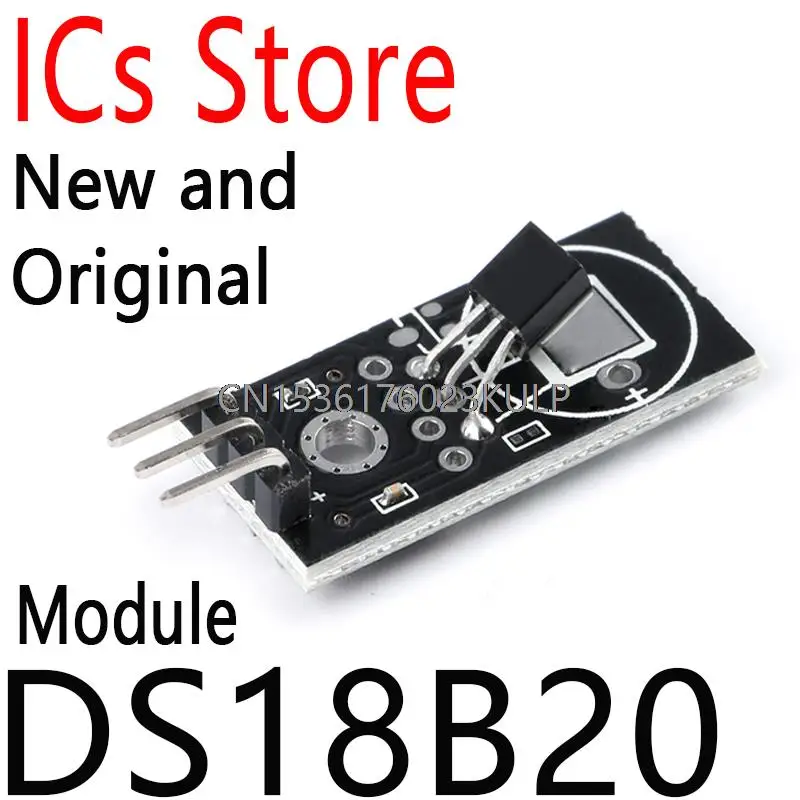 Placa de módulo sensor de detecção de módulo de temperatura digital, 2 peças para arduino dc 5v 18b20 saída de sinal digital ds18b20