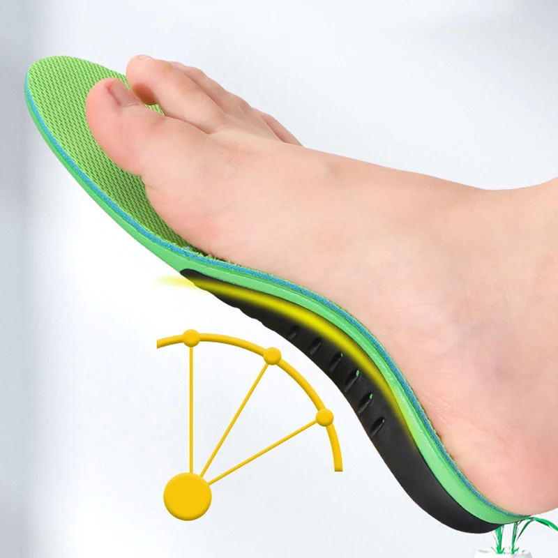 نعل داخلي داعم للقوس للرجال والنساء - أقدام مسطحة - نعال داخلية لتقويم العظام بقوس عالٍ لآلام القوس - دعم عالي التحمل لتخفيف الآلام