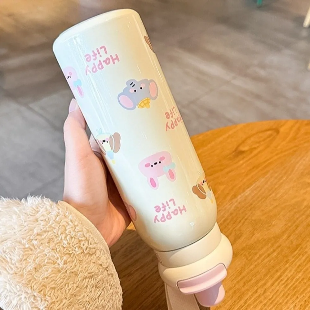 

620ml Capacity Stainless Steel Thermos Cup High-Capacity Insulation Or Cooling Vacuum Insulated Water Bottle BPA-Free Dual Drink