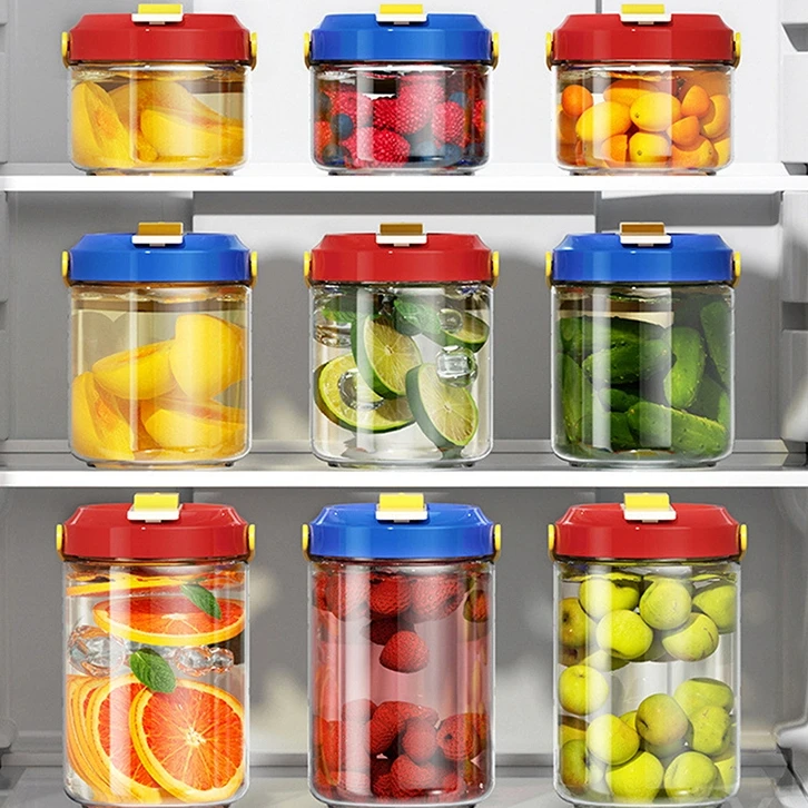 

Dopamine Glass Pickle Jar Food Grade Wine Soaking Special Bottle Pickle Jar Pickle Storage Jar Sealed Jar