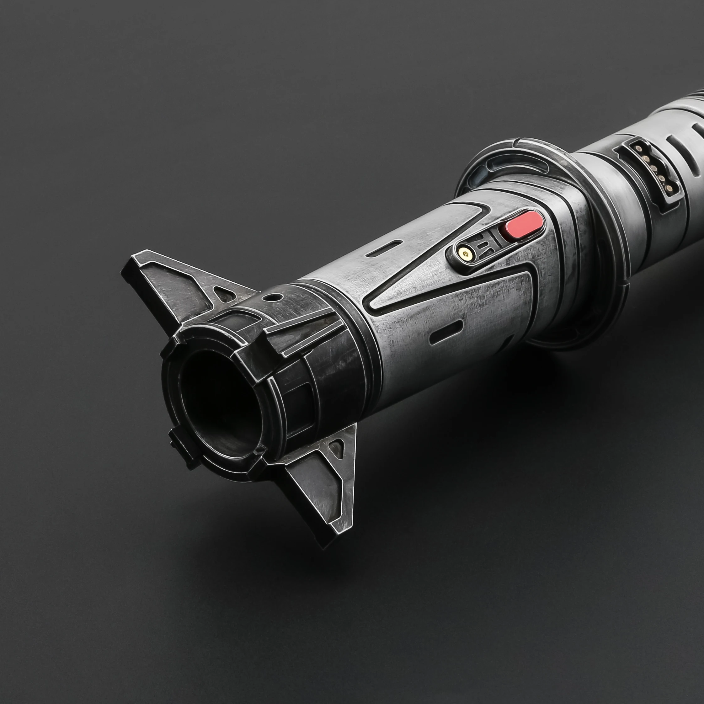 

TXQSABER Lightsaber Baylan Skoll's Weathered Replica Laser Sword RGB Pixel Metal Hilt Smooth Swing Light Sword for Adult Cosplay