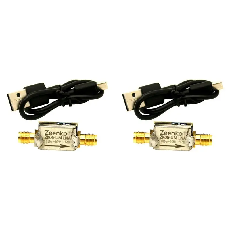 2X Zeenko UM Series: малошумящий усилитель с интерфейсом USB Type-C, высоким коэффициентом усиления 20 дБ, модуль LNA RF-преусилителя мощности ZK06-UM